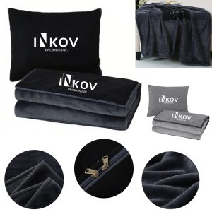 Versatile Fleece Travel Pillow and Blanket Combo