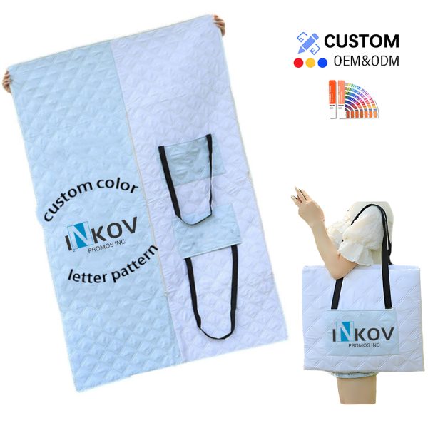 Versatile Foldable Picnic Blanket with Backpack Design, Water-Resistant Outdoor Mat