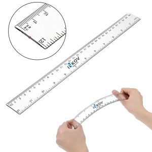 Clear Plastic Measuring Ruler - 12.28 Inches