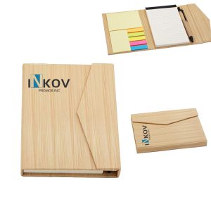 Sustainable Magnetic Closure Notebook Set with Sticky Notes and Pen