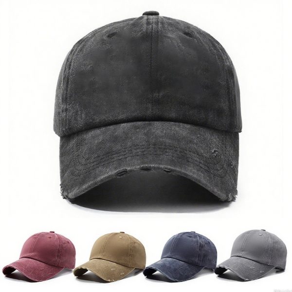 Custom Vintage Washed Baseball Cap - Image 2