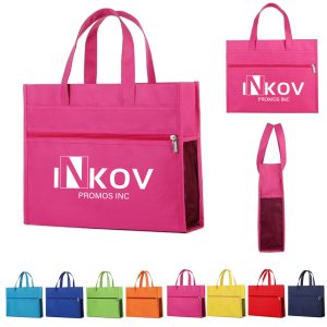 Durable Oxford Fabric Document Tote Bag with Secure Zipper