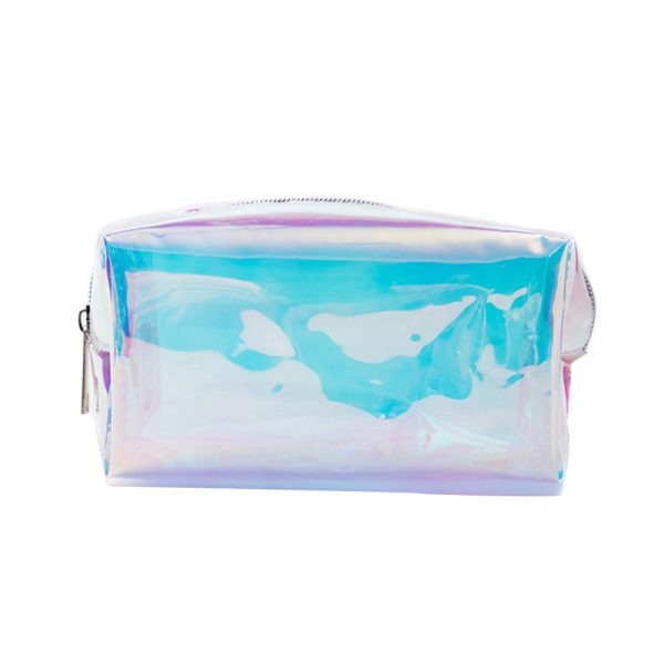 Stylish Iridescent Travel Makeup Pouch - Image 2