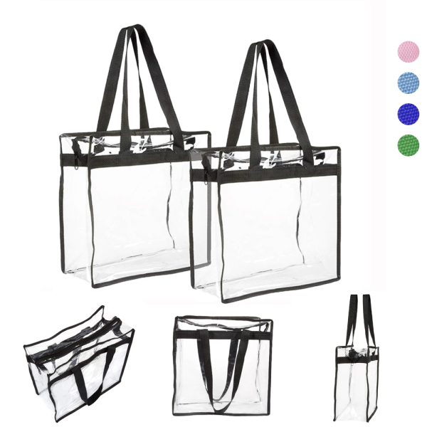 Clear Waterproof PVC Tote Bag - Image 2